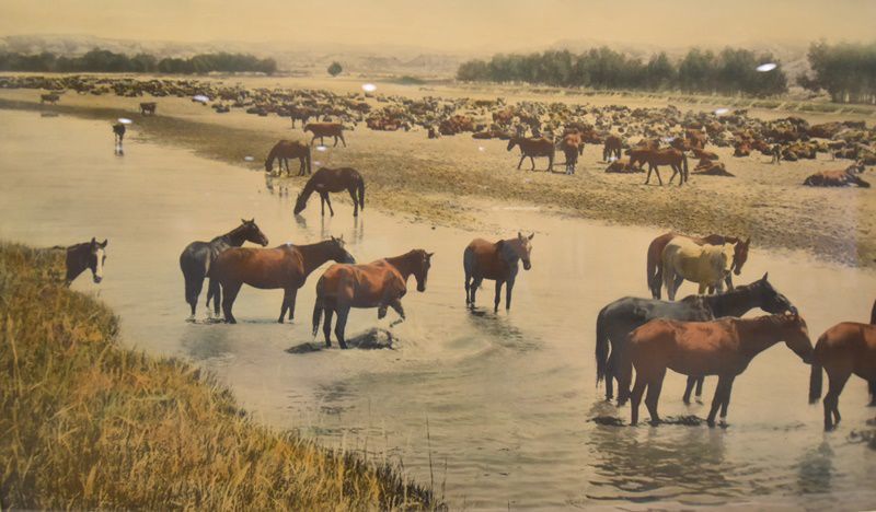 L.A.Huffman's 'Hot Noon Beside Roundup Camp'
